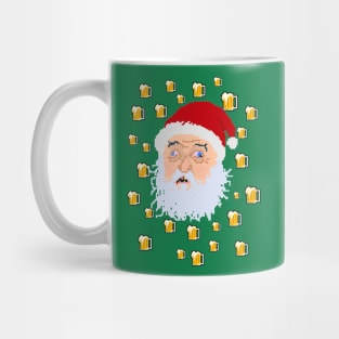 Santa Drunk Again Mug